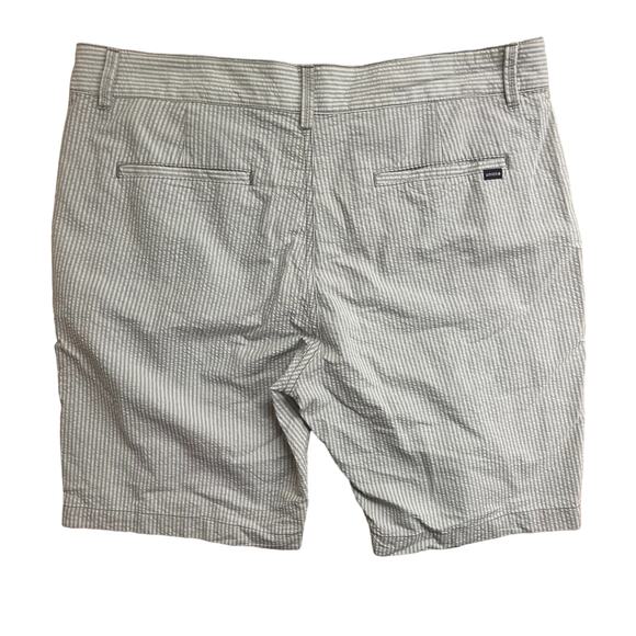 Union Men's Striped Seersucker Chino Shorts Size 36 Regular - Picture 2 of 5